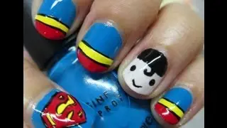 Diseño de uñas #34 ╫ Superman estilo kawaii ╫
