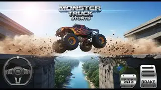 Monster Truck Stunt Racing: Mega Crash! 🏎️ Android Gameplay #9