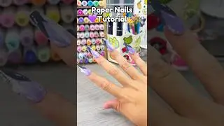 🤭DIY Paper Nails💅!? #papernails #diycrafts #papercraft #cutecrafts #crafts #craft #cute