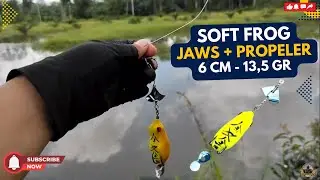 Tes Action Soft Frog Rasa Jaws + Propeler 6cm 13,5 Gram