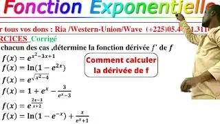 Dérivée fct°Exponentielle||exp(x)#codes et secrets.