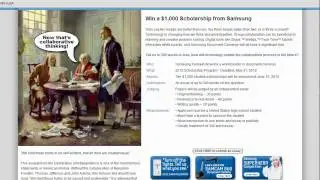 Samsung Techwin America Scholarship for 2012