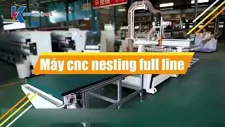 M&aacute;y cnc nesting full line 1 đầu thay dao tự động - KWHH 812Z