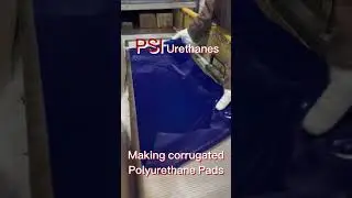 Urethane Casting Process: Corrugated Pads #manufacturer #manufacturing #manufacturers