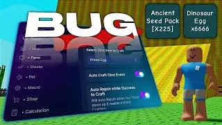 [VULN] GROW A GARDEN SKIP CRAFT TIMER (DINO EVENT) {KEYLESS}