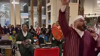 هاتو مبابي هاتو فرنسا فرقة الدقة المراكشية الآن تشعل حماس الجماهير المغربية والعربية بدرب لوسيل بقطر