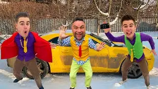 Комедийное видео - Семья на &laquo;Камаро&raquo; превратила пробку в семейное собрание