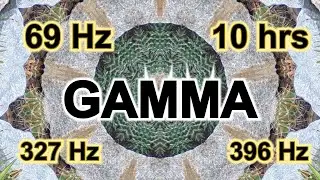 69 Hz GAMMA - 10 hours for Boost cognitive flexibility & Improve visual processing. RIGHT ear 396 Hz