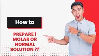How to prepare 0.1 Molar ,1 Molar or 1 Normal Solution of compound #1ksubscribers #education