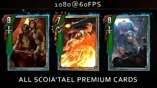 Gwent &mdash; all Scoia'tael premium cards 1080@60fps PTR 0.9.61