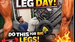 LEG DAY ROUTINE 🔥 Gym Workout for Big Legs & Strength 