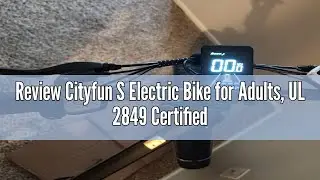 Review Cityfun S Electric Bike for Adults, UL 2849 Certified, 20'' Fat Tire Folding E-Bike with 500W