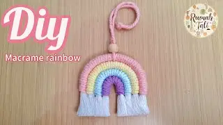 How to make macrame rainbow 🌈 | DIY | KEYCHAIN | Birthday gift ideas | Hampers | Souvernir | art