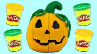 How to Make A Spooky Play Doh Halloween Jack o Lantern!