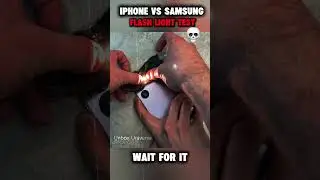 Apple vs Samsung Flashlight Test... The Winner Will SHOCK You! 🔦😱#shorts#viralvideo