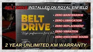 😱How to install ROYAL ENFIELD BELT DRIVE ?! Explained in malayalam ! Must buy product 🤯 100% result