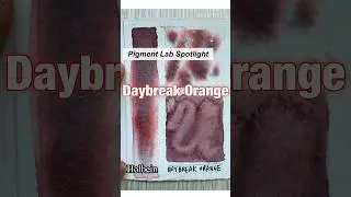 Pigment Lab Spotlight: Daybreak Orange #holbeinwatercolors #granulation