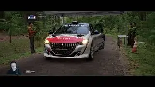 Assetto Corsa Rally , évènement en 208 rally 4 tracé court à Saverne