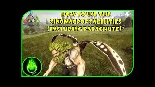 ARK - HOW TO USE THE SINOMACROPS ABILITIES (INCLUDING PARACHUTE)!