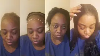 Esha Glue / Bald cap method / Natural Straight Wig /  Gigi's Beautiful Locs