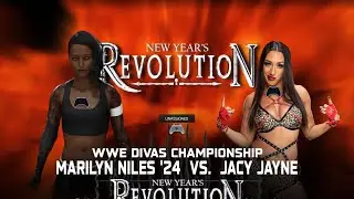 WWE 2K25: Marilyn Niles Vs Jacy Jayne - WWE Divas Championship | New Year's Revolution