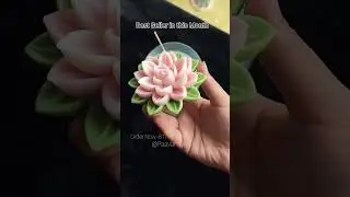 Lotus Flower Candle #sentedcandle #Lotus Candle #candlebusinesstips #candlemaking #soywax #diy