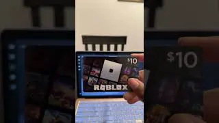My first time receiving a Roblox gift card!