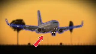 Boeing 737-800 Emergency Landing Due Landinf Gear Failure X-Plane 11