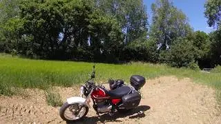 Suzuki VanVan Givi pannier rack