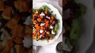 Sweet Potato Beet Salad #fallrecipe #saladrecipe #sweetpotatorecipes