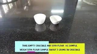 Determination of Ash from food stuff
