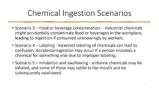 Episode 108   Chemical Ingestion Scenarios