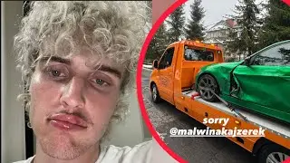KUZYN MICHU MIAŁ KOLIZJE😱 ROZWALIŁ AUTO MALWINY😱😭