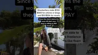 Ghostwriters make $150-$500 PER article! #fiverrfreelancing #writing