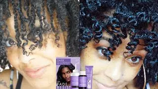 Jet Black Dye on Starter Locs using Dark and Lovely