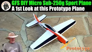 1st Look! Glue & Fly&trade;﻿ Series DIY Sport Plane Micro V1 - Brushless Sub-250g!