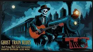 Ghost Train Blues | Dark Vintage Blues Guitar Instrumental | Haunted Southern Slide Music