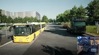 The Bus gameplay | Driving like a pro | Steering wheel + Spinner + head tracking + Sim Dashboard