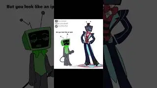 Vee meet Vox 📺 but nah Vox is an iPad now😌[Dandy's World x Hazbin Hotel] #hazbinhotel #dandysworld