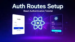 Part 10: Auth Route Setup with Login & Register UI | React Router Nested Routes Bangla