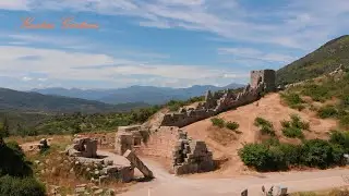 ΤΕΙΧΗ ΑΡΧΑΙΑΣ ΜΕΣΣΗΝΗΣ, ΑΡΚΑΔΙΚΗ ΠΥΛΗ, ΜΕΣΣΗΝΙΑ (DRONE). WALLS of ANCIENT MESSENE, GREECE.
