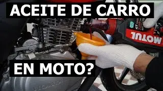 Poner aceite de carro en moto ¿Beneficios? ¿Daños?
