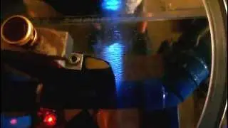 hydrogen bubble flow around a foil