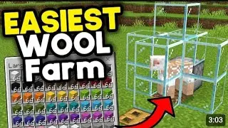 How to make wool farm in Minecraft PE #video