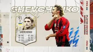 91 SHEVCHENKO PRIME ICON PLAYER REVIEW FIFA 22