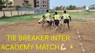 Tie breaker inter academy singarva_sports_club  #singarvasportsclub#sportscoaching #prokabaddi#viral