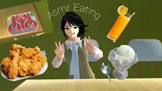 Asmr Eating // Sakura School Simulator