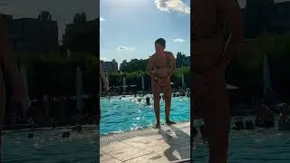 WET MOTION # 124 | BEAUTIFUL GIRLS BY POOL | RELAX IN WATER PARK | SUMMER SWIMMING 2025