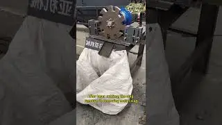 After laser cutting, the slag remover is removing metal slag