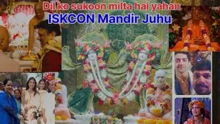Dil ko sukoon milta hai yahan ISKCON Mandir  juhu#viralvideo #juhumumbai #vlog #ISKCON#￼Temple